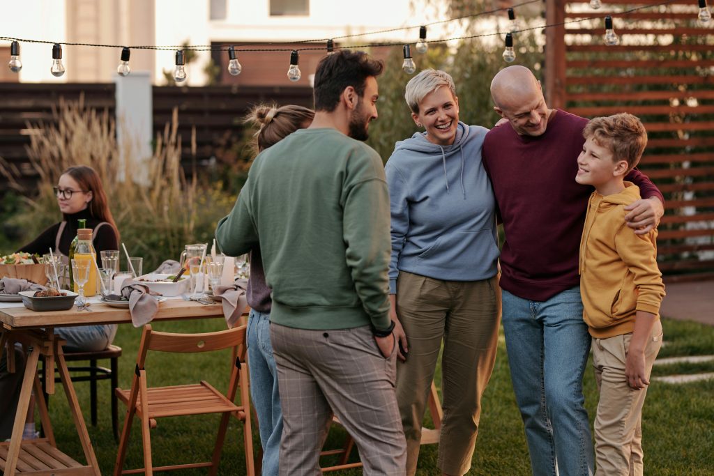 Turn Backyard Party Space Deck Fence Painting